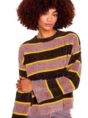VOLCOM CHENILLE BUBBLE TEA SWEATER IN ESPRESSO Women’s Size XS